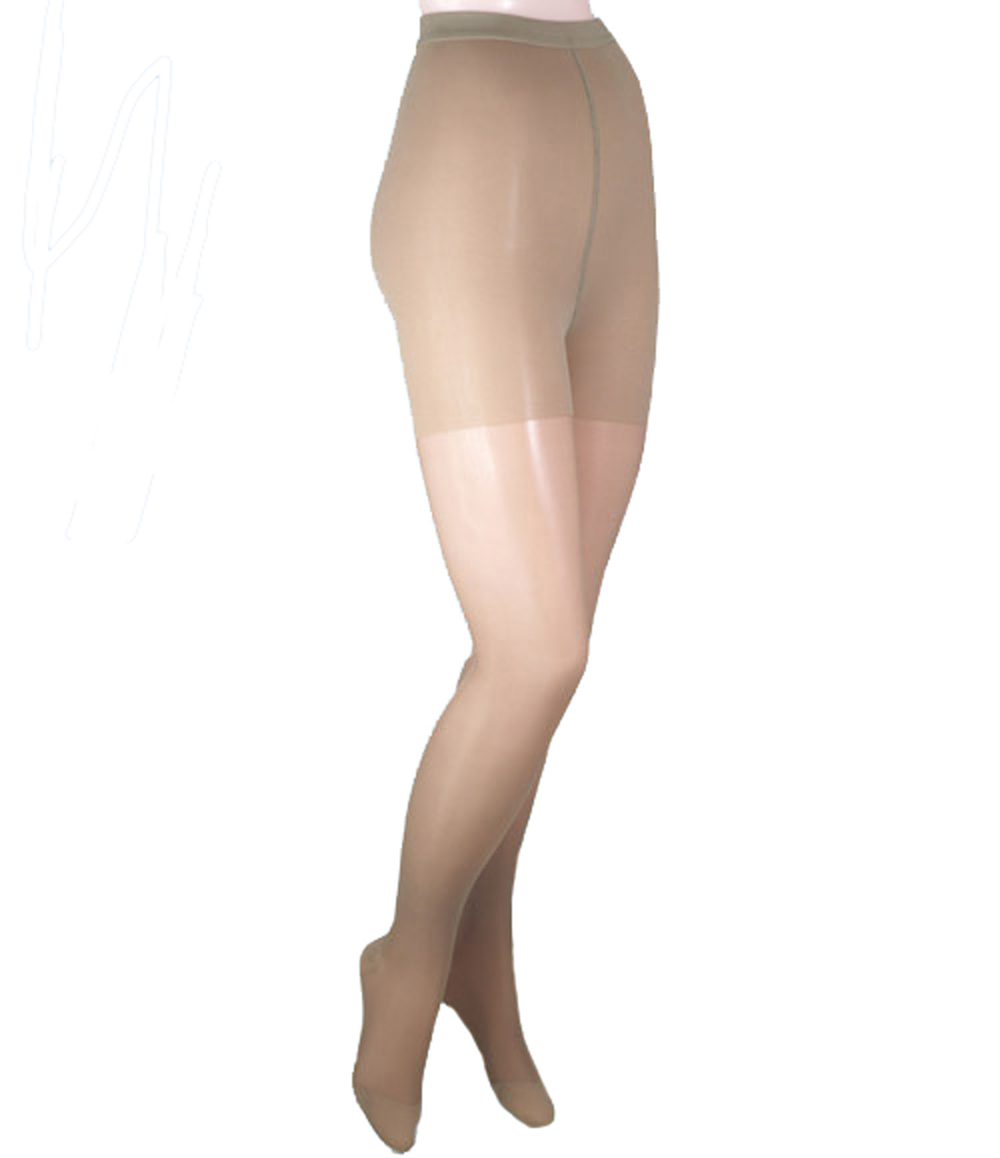 Picture of ITA-MED Sheer Pantyhose - Compression (23-30 mmHg): H-330  Medium  Beige