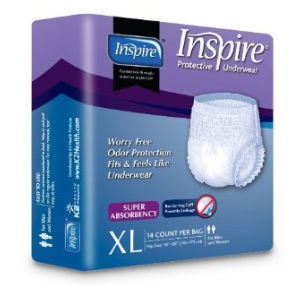 Picture of K2 Health Products PTUSA4XL Inspire Protective Underwear -  Size XL - Case of 56