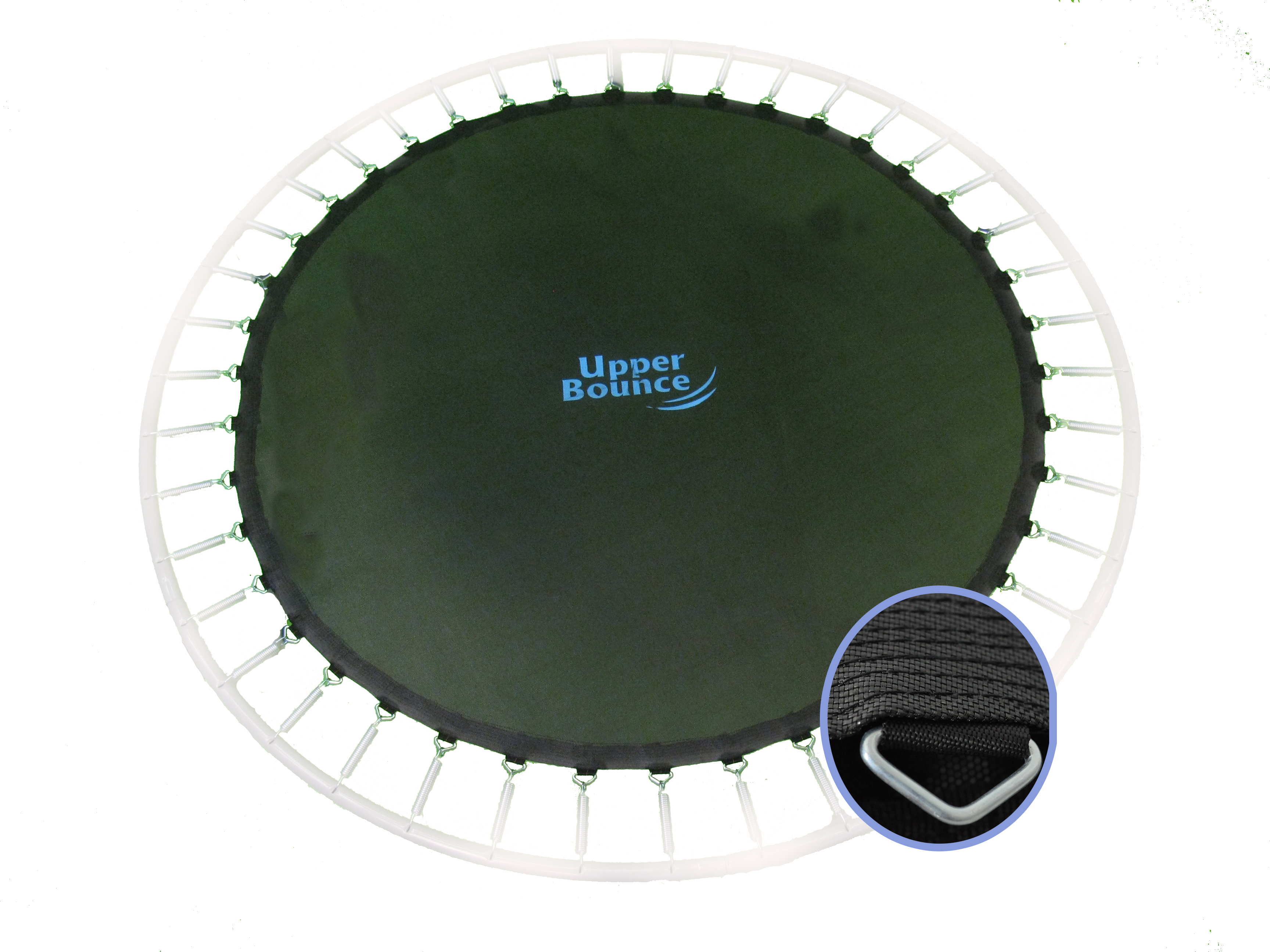 Upper Bounce UBMAT-12-80-7 12 Ft. - Framed - Trampoline Jumping Mat with 80 v-rings for 7 in. Springs -  King Service Holdings Inc