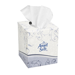 Picture of Georgia-Pacific GPC 465-80 Angel Soft ps Premium Facial Tissues - Cube Box