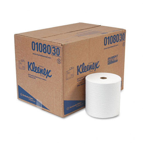 Picture of Kimberly-Clark KCC 01080 Professional Kleenex 1-Ply Hard Roll Towel
