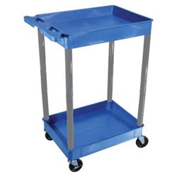Picture of Luxor BUSTC11BU Two Level Serving Cart - Blue