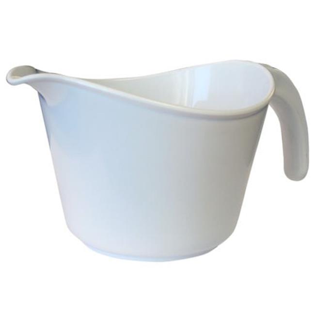 Reston Lloyd Melamine Batter Bowl with Pour Spout and Detachable Handle - White