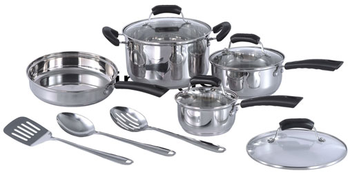 Picture of Sunpentown HK-1111 11pc stainless steel cookware set