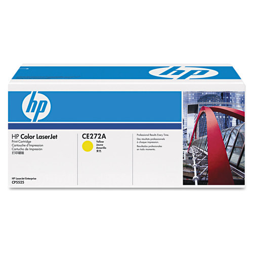 Picture of Hewlett Packard CE272A HP 650A Yellow Print Cart 15K
