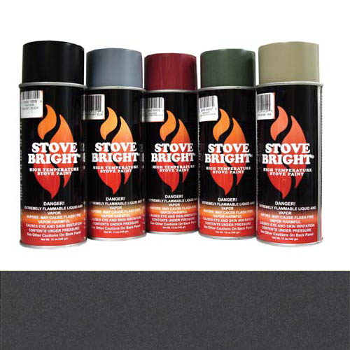 Forrest Paint 6201 1200º Wood Stove High Temp Paint - Charcoal