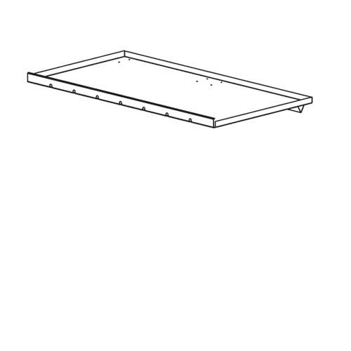 FMI DP42 42'' Drain Pan - Includes 1'' Stainless Face Extension