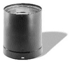 8818 Black Close Clearance Double Wall Stove Pipe