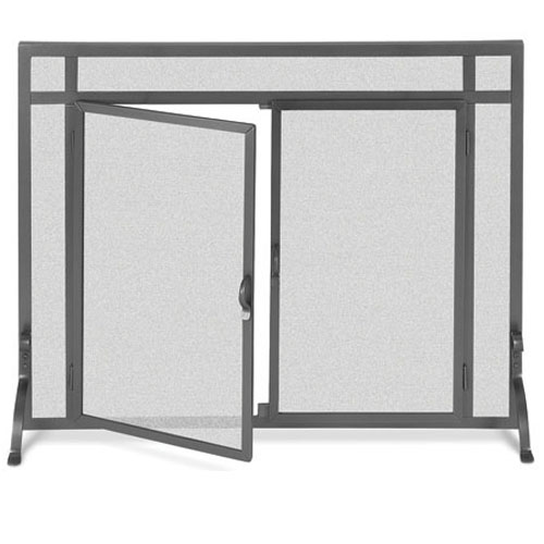Forged Iron Door Screen - Matte Black