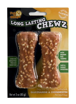Picture of Pet Ventures PN60104 4 in. Long Lasting Chewz Bone - 2 Pack