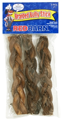 Redbarn Pet Products RN22713 7 in. Braided Bully Stick -  Redbarn Pet Products Inc
