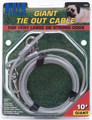 Coastal Pet Products CO51208 Titan Giant Tie-Out Cable 10 ft.