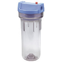Picture of Pentek PENTEK-158117 Slim Line 10 Clear .25 in. Housing with Pressure