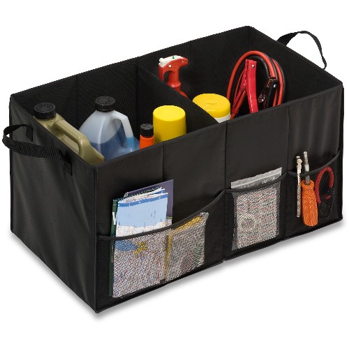 Picture of Honey Can Do SFT-01166 Black Folding Trunk Organizer