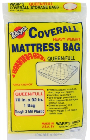 Picture of Warp Brothers 70in. X 92in. Queen Or Full Banana Bags Mattress Bag  CB-70