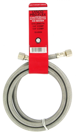 Picture of Larsen Supply .25in. Compression x .25in. Compression x 5ft. Ice Maker Connector 10-09