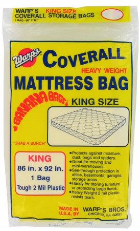 Picture of Warp Brothers 86in. X 92in. King Size Banana Bags Mattress Bag  CB-86