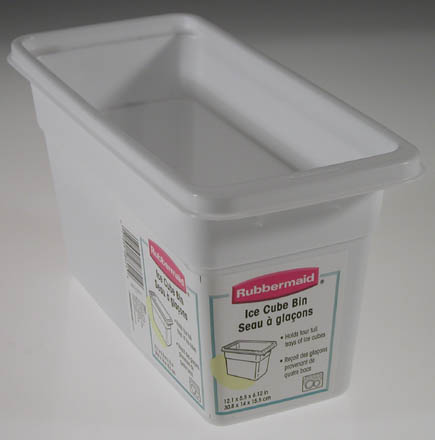 Picture of Rubbermaid 2862RDWHT White Ice Cube Storage Bin
