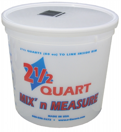 Picture of Encore Plastics 2.5 Quart Mixft. N Measure Container  61086-300404