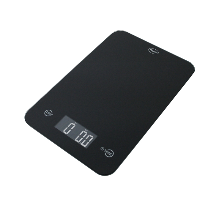 Picture of American Weigh Scales ONYX-5KG-BLK Kitchen Scale with Large Glass