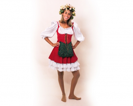 Picture of Sunnywood 3599-L-XL Miss Santa Costume Medium-Large