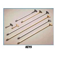 Picture of Canterbury K14PB Polished Brass Gas Key  Universal  .25in. and .31in.  3in. Long