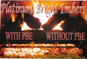 Picture of Peterson Gas Logs PBE5 Platinum Bright Embers