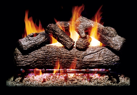 Picture of Peterson Gas Logs SO418 18in. Southern Oak 6 Log  Set for Standard Fireplace