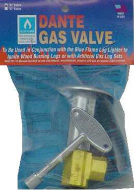 Picture of Canterbury VADC Angle Chrome Fireplace Gas Valve for LP or Natural Gas