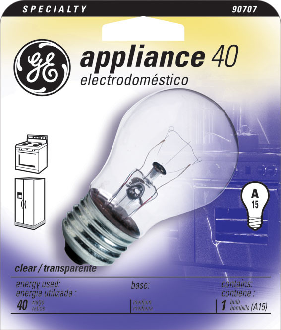 Picture of Ge Lighting Appliance & Oven Service Light Bulb 15206