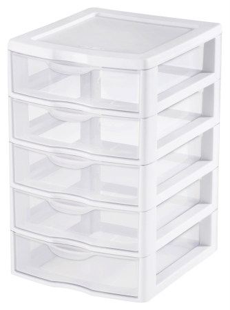 Picture of Sterilite 5 Drawer Clear View Storage Unit 20758004 