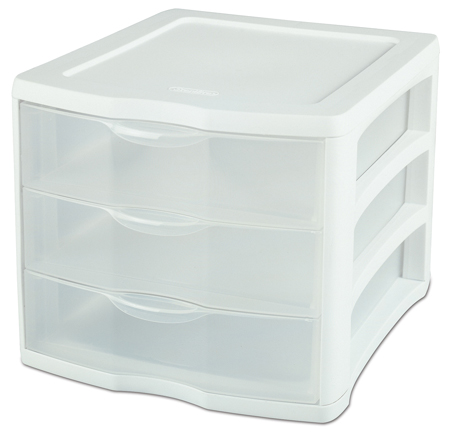 Picture of Sterilite 3 Drawer ClearView Storage Organizer 17918004 