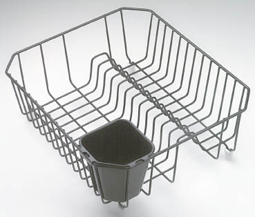 Picture of Rubbermaid Black Twin Sink Dish Drainer  6008ARBLA - Pack of 6