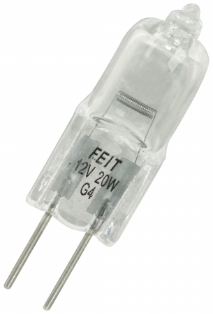 Picture of Feit 20 Watt Halogen Quartz T3 Bi Pin Light Bulb  BPQ20T3