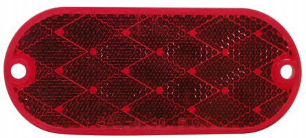 Picture of Peterson Mfg. 2 Count Red Oval Stick-on Reflectors  V480R
