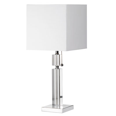 Dainolite DM231-PC 1-Light Elegant Table Lamp - Polished Chrome with Clear Acrylic.