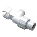 Waxman Consumer Products Group White Shower Arm Mount 7657400B Waxman Consumer Products Group White Shower Arm Mount 7657400B