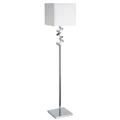 Dainolite 602F-PC-WH 1-Light Floor Lamp Optical K9 Crytal White Shade - Polished Chrome Dainolite 602F-PC-WH 1-Light Floor Lamp Optical K9 Crytal White Shade - Polished Chrome