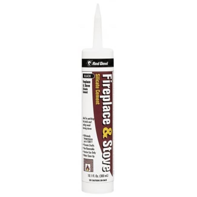Red Devil Fireplace & Stove Repair Black 11 Oz Cartridge 0466