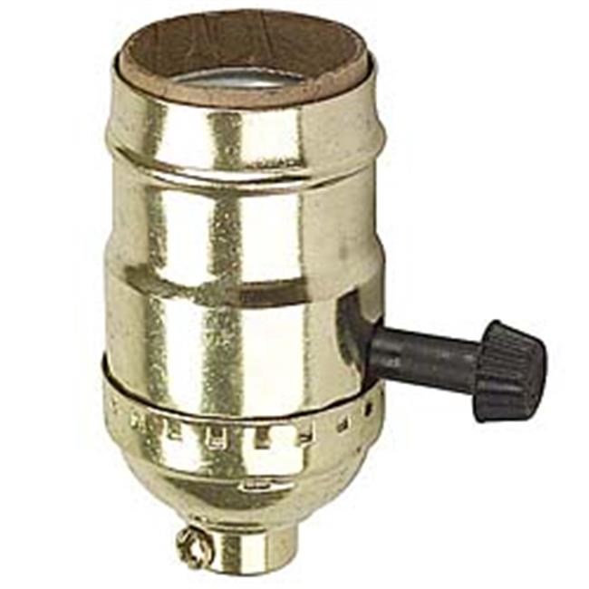 Leviton Polished Brass Three Way Lamp Sockets C20-07090-0PG