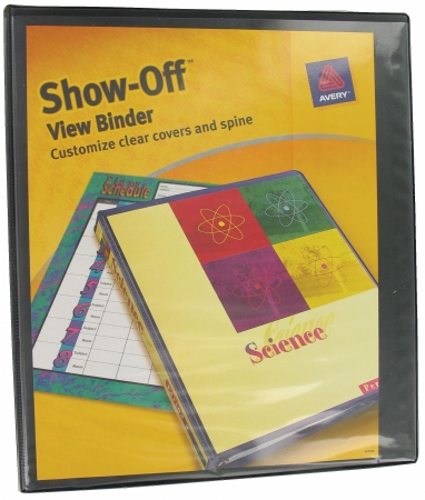 Picture of Avery 1.5in. Black Show-Off View Binders  CT-15 12058