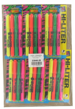 Picture of Avery 4 Count Assorted Hi-Liter Pens  23545 - Pack of 6