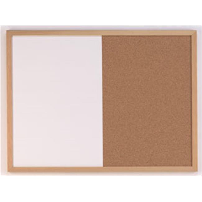 Acco Brands 17in. X 23in. Wood Finish Combination Dry Erase & Bulletin Board ...