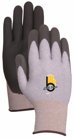 Picture of Atlas Glove Extra Large Gray Thermal Knit Gloves With Rubber Palm  C4400XL