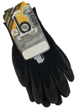 Picture of Atlas Glove Medium Black Double Lined Thermal Knit Gloves  C4001BKM