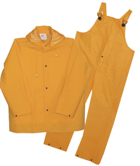 Boss Gloves Extra Extra Large Yellow 3 Piece Lined PVC Rainsuit  3PR0300YJ -  Hugo Boss