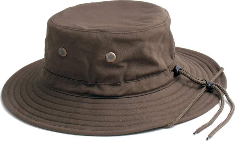 Picture of Sloggers Mens Large-Extra-Large Dark Brown Classic Cotton Hats 4471DB