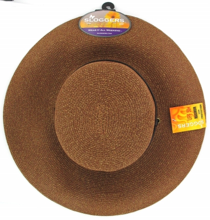 Picture of Sloggers Siz 1 Light Brown Wide Brim Braided Hat  442LB01