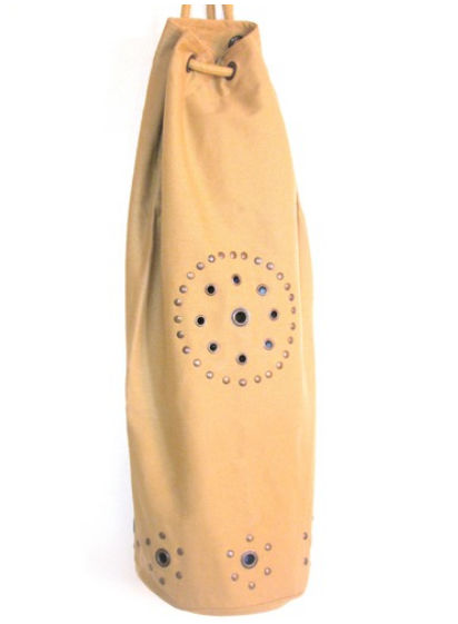 Picture of KushOasis OM101011-Khaki Yoga Bag - OMSutra Chakra Rivet Bag - Color - Khaki