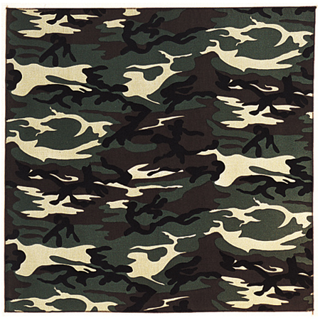 Picture of Liberty Mountain 517001 Bandana - Woodland Camouflage